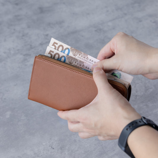 il modo ZIP 真皮拉鏈長銀包